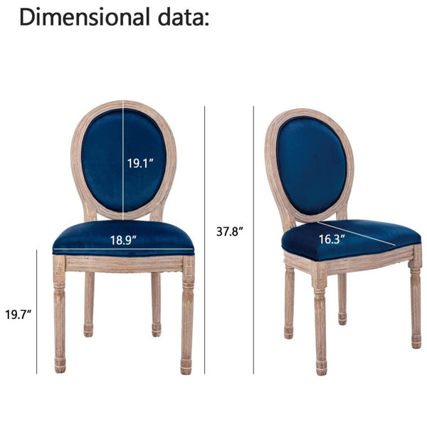 Ophelia & Co. Remer Linen King Louis Back Side Chair Wayfair